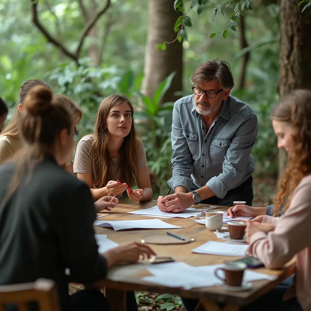 Espace de coaching chaleureux et minimaliste